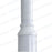 Mât / Poteau pour lampe de rue - Série STANDARD V2 avec TRAPPE - Vis antivol - 4 mètres - Couleur Blanche - Base de fondation incluse - Tête de mât et capuchon en option
