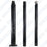 Mât / Poteau pour lampe de rue - Série STANDARD V2 avec TRAPPE - Vis antivol - 3 mètres - Couleur Noir - Base de fondation et capuchon en option
