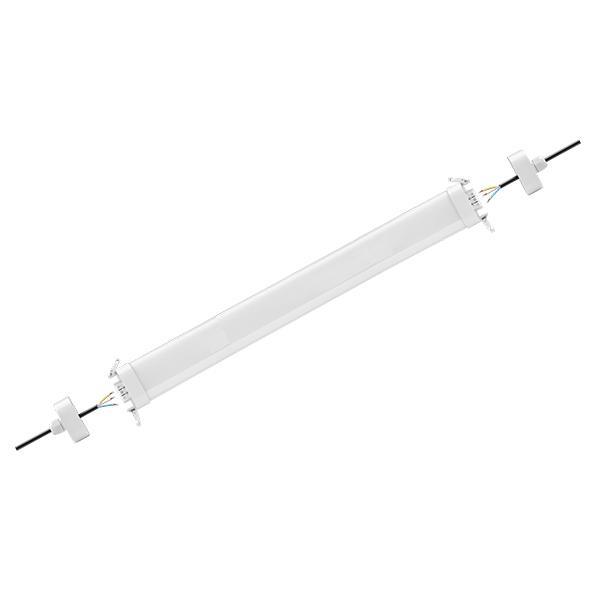 Pack de 24x Réglettes LED étanches connectables - Série EASY-LINK - Version HAUT RENDEMENT - 30 Watts - 4200 Lumens - 140 Lumens/Watt - 129 x 26 x 15 cm - Angle 120° - IP65 - 4000K / 5000K - Transformateur TRIDONIC - Garantie 5 ans