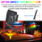 Pack lampadaire complet 4 mètres : Projecteur LED Solaire Série WARRIOR 800 Watts RGBW (Multicolores + Blanc) + Mât STANDARD (V1 EVO ou V4 EVO - Avec trappe) + Tête de mât rectangulaire