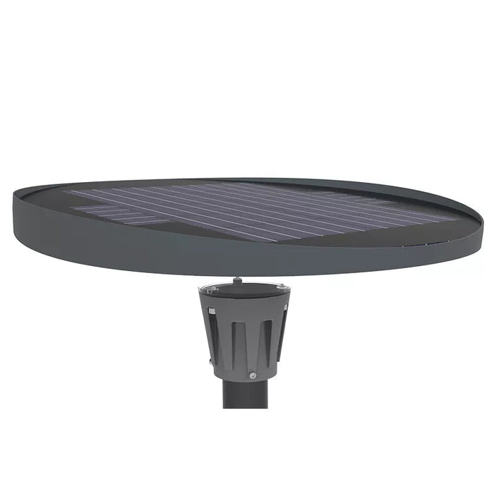 Pack lampadaire complet 5 mètres : Lampe solaire Série OVNI FUTUR 800 Watts 3000k / 6000k / RGB + Mât STANDARD 5 mètres