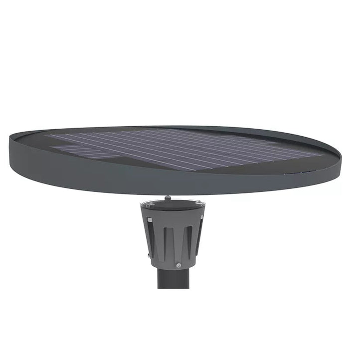 Pack de 2x Lampes LED solaires - Série OVNI FUTUR - RGBWW - Type UFO - 800 Watts - 2000 lumens - Panneau Polycristallin - Diamètre tube d'insertion 76 mm - Télécommande - Application mobile Bluetooth - Rythme musical - Couleur 3000K / 6000K / RGB