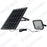 Projecteur LED solaire - Série SECURITY - Rendu lumineux 150 Watts - 1500 lumens - Angle 120° x 60° - IP65 - 6000k - Lampe 14 x 15 x 3 cm - Panneau solaire monocristallin ajustable 22 x 18 x 2 cm - Détecteur Infrarouge - Télécommande