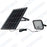 Pack de 8x Projecteurs LED solaires - Série SECURITY V1 - Rendu lumineux 150 Watts - 1500 lumens - Angle 120° x 60° - IP65 - 6000k - Lampe 14 x 15 x 3 cm - Panneau solaire monocristallin ajustable 22 x 18 x 2 cm - Détecteur Infrarouge - Télécommande
