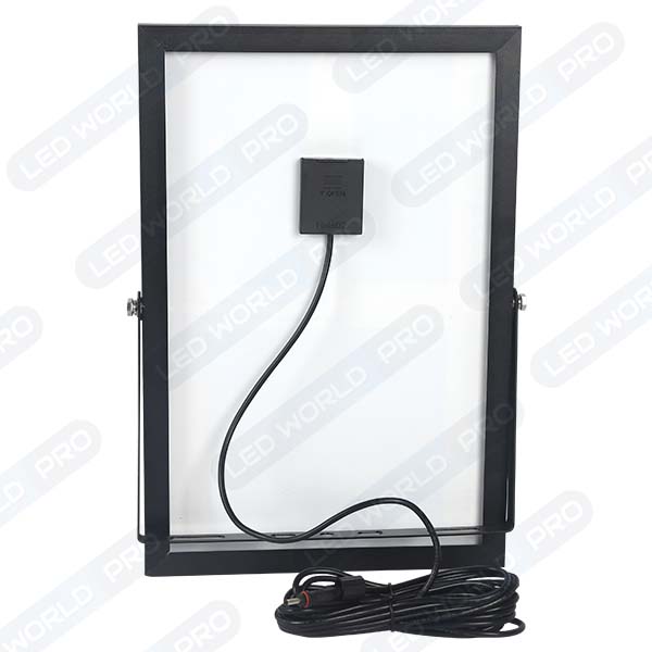 Pack lampadaire complet 4 mètres : Projecteur LED solaire - Série SECURITY V1 - Rendu lumineux 300 Watts 6000k + Mât STANDARD - 4 mètres au choix (Série STANDARD V1 EVO ou Série STANDARD V4 EVO - Avec trappe) + Tête de mât rectangulaire