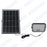 Pack de 2x Projecteurs LED solaires - Série SECURITY V1 - Rendu lumineux 150 Watts - 1500 lumens - Angle 120° x 60° - IP65 - 4000k - Lampe 14 x 15 x 3 cm - Panneau solaire monocristallin ajustable 22 x 18 x 2 cm - Détecteur Infrarouge - Télécommande