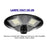 Pack lampadaire complet 4 mètres : Lampe solaire Série OVNI BASIC 250 Watts 3000k + Mât STANDARD 4 mètres