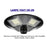 Pack de 2x Lampes solaires pour extérieur - Série OVNI - 250 Watts - 1900 lumens - Angle 360° -  IP65 - Avec détecteur de mouvement - Avec télécommande - Contrôleur MPPT - Mât / Poteau / Support en option - 3000k - Garantie 3 ans