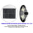 Lampe solaire pour extérieur - Série OVNI BASIC - 250 Watts - 1900 lumens - Angle 360° -  IP65 - Avec détecteur de mouvement - Avec télécommande - Contrôleur MPPT - Diamètre tube d'insertion 80 mm - Mât / Poteau en option - 6500K