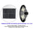 Pack lampadaire complet 5 mètres : Lampe solaire Série OVNI BASIC 250 Watts 3000k + Mât STANDARD 5 mètres