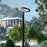 Pack lampadaire complet 4 mètres : Lampe solaire Série OVNI FUTUR 800 Watts 3000k / 6000k / RGB + Mât STANDARD 4 mètres