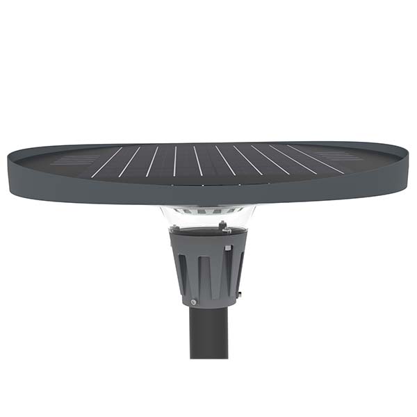 Pack lampadaire complet 6 mètres : Lampe solaire Série OVNI FUTUR 1200 Watts 3000k / 6000k / RGB + Mât STANDARD 6 mètres
