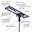 Lampe de rue solaire ajustable - Série DREAM V2 - 1800 Watts - 18 000 Lumens - 131 x 53 x 17 cm -  Angle 160*60° - IP65 - 3000K / 4000K / 6000K - Diamètre du tube 76mm - Télécommande - Avec détecteur de mouvement - 6 modes
