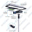Lampe de rue solaire ajustable - Série DREAM V2 - 700 Watts - 7000 Lumens - 100 x 37 x 17 cm -  Angle 160*60° - IP65 - Diamètre du tube 60mm - Télécommande - Avec détecteur de mouvement - 6 modes - Garantie 3 ans - 3000k / 4000k / 6000k au choix