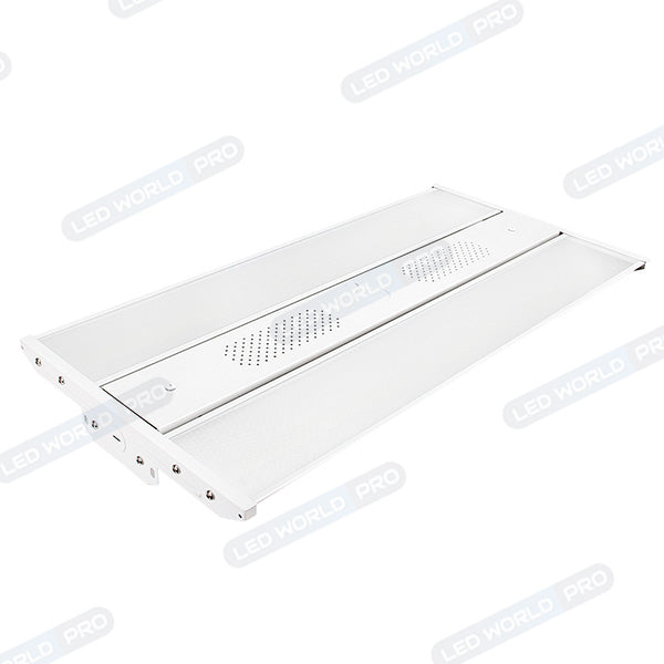 DERNIER DU STOCK : 2x Lampes industrielles linéaires – Série FUSION – 9 en 1 - Puissance ajustable 80/110/165W - CCT 3000/4000/6000k - 140 Lumens/Watt - IP40 - Angle 120° - 60 x 30 x 4,7 cm - Dimmable - Garantie 5 ans