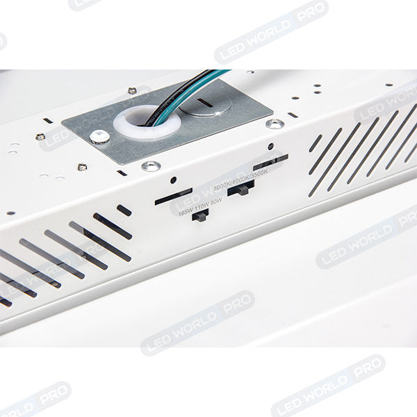 DERNIER DU STOCK : 2x Lampes industrielles linéaires – Série FUSION – 9 en 1 - Puissance ajustable 80/110/165W - CCT 3000/4000/6000k - 140 Lumens/Watt - IP40 - Angle 120° - 60 x 30 x 4,7 cm - Dimmable - Garantie 5 ans