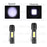 Pack de 10x Lampes de poche LED - Série FLASH V1 - Rechargeable – Fonction ZOOM - 3 Watts - IP65 - 9 x 3 cm - Avec câble USB - IP65 - Batterie lithium incluse – Couleur 6000K - 3 modes de fonctionnement