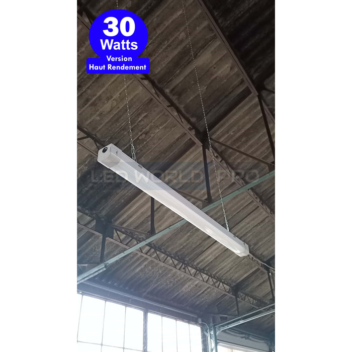 Pack de 12x Réglettes LED étanches connectables - Série EASY-LINK - Version HAUT RENDEMENT - 60 Watts - 8400 Lumens - 140 Lumens/Watt - 157 x 7 x 6 cm - Angle 120° - IP65 - 4000k / 5000k - Transformateur TRIDONIC - Garantie 5 ans