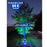Pack lampadaire complet 4 mètres : Projecteur LED Solaire Série WARRIOR 300 Watts RGBW (Multicolores + Blanc) + Mât STANDARD 4 mètres