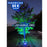 Pack lampadaire complet 4 mètres : Projecteur LED Solaire Série WARRIOR 300 Watts RGBW (Multicolores + Blanc) + Mât STANDARD (V1 EVO ou V4 EVO - Avec trappe) + Tête de mât rectangulaire