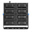 Pack de 6x Projecteurs haute puissance LED de stade filaire - Série EXCEPTION - 1000 Watts - 150 000 Lumens - 150 Lumens/Watt - 15°/30°/45°/60°/90°/120° au choix - 46 x 88 x 18 cm - IP66 - IK08 - 2700k à 6500k - Transformateur Meanwell- Garantie 5 ans