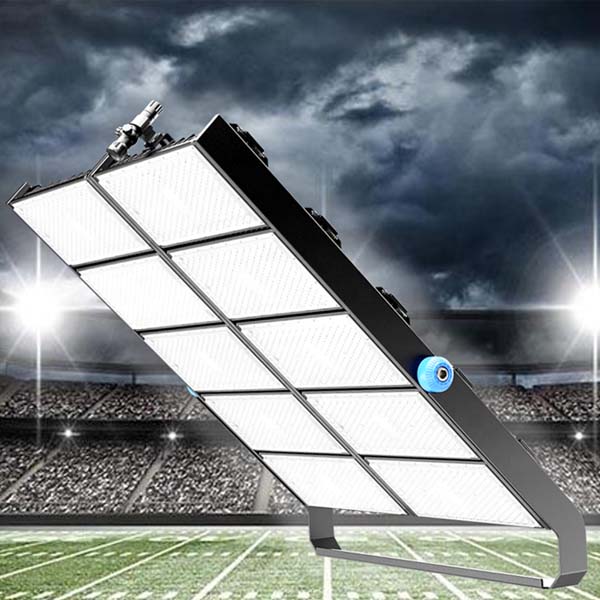 Pack de 6x Projecteurs haute puissance LED de stade filaire - Série EXCEPTION - 1000 Watts - 150 000 Lumens - 150 Lumens/Watt - 15°/30°/45°/60°/90°/120° au choix - 46 x 88 x 18 cm - IP66 - IK08 - 2700k à 6500k - Transformateur Meanwell- Garantie 5 ans