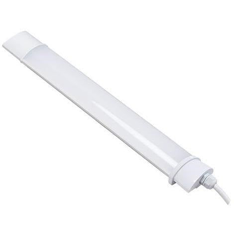 Carton de 40x Réglettes fines LED étanches 60CM - Série FLAT - 20 Watts - 1660 lumens - 83 Lumens/watt - Angle 120° - IP65  - 60 x 8 x 3 cm - 4000k / 6000k au choix