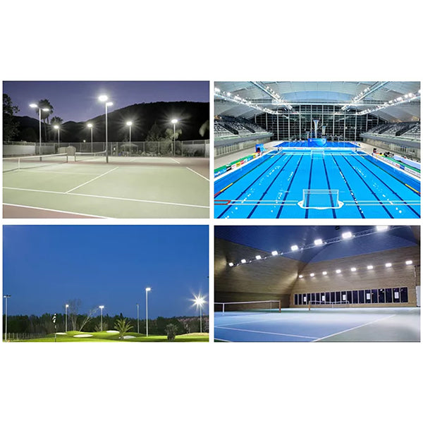 Pack de 2x Projecteurs haute puissance LED de stade filaire - Série EXCEPTION - 500 Watts - 75 000 Lumens - 150 Lumens/Watt - Angle 20°/40°/60°/90° au choix - 44 x 48 x 11 cm - IP66 - IK08 - 2700k à 6500k - Transformateur Meanwell- Garantie 5 ans