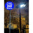 Pack de 5x Lampadaires solaires extérieurs de rue / parking - Série POWER ULTRA - Rendu 200 Watts - 2000 lumens - 180° - IP65 - 46 x 36 x 8 cm - Avec capteur crépusculaire - Télécommande - Avec détecteur de mouvement - Diamètre tube d’insertion 45 mm