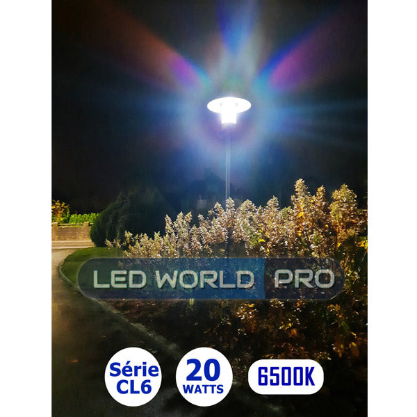 Ampoule LED E40 - Série CL6 - 100 Watts - 130 / 150 / 180 lumens par Watt au choix - 133 x 282 mm - Angle 360° - IP44