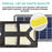 Pack lampadaire solaire complet 4 mètres : Lampe solaire Série POWER ULTRA 300 Watts 6500k + Mât STANDARD 4 mètres
